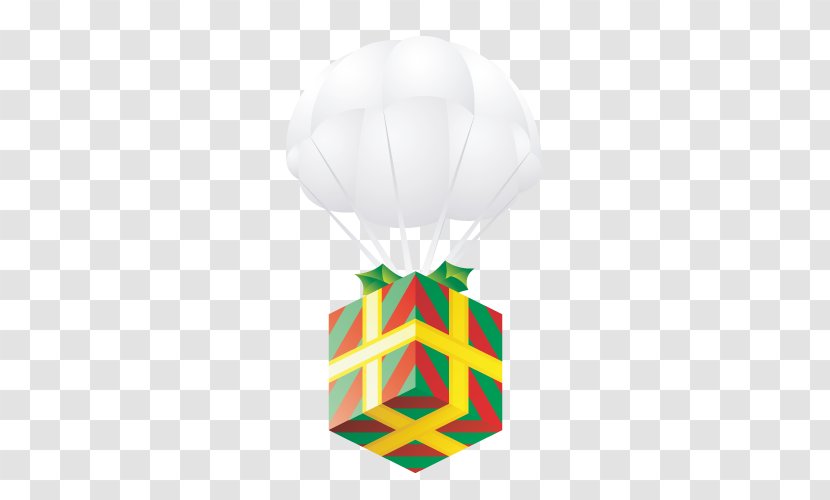Gift Balloon Parachute - Ribbon Transparent PNG