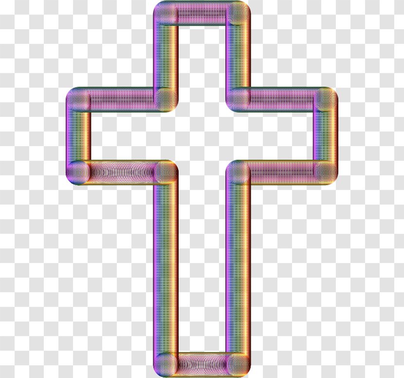 Clip Art - Christian Cross - Purple Transparent PNG