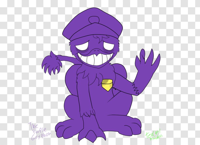 Five Nights At Freddy's 2 Freddy's: Sister Location Animatronics Security Guard Purple - Cartoon Transparent PNG