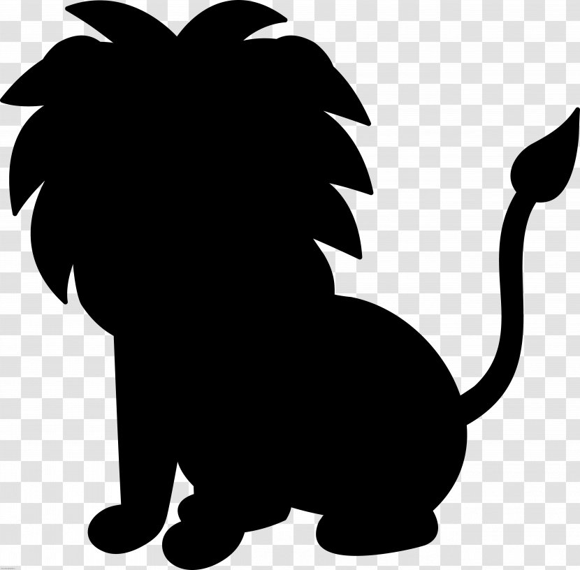 Lion Cat Drawing Image Whiskers - Black Transparent PNG