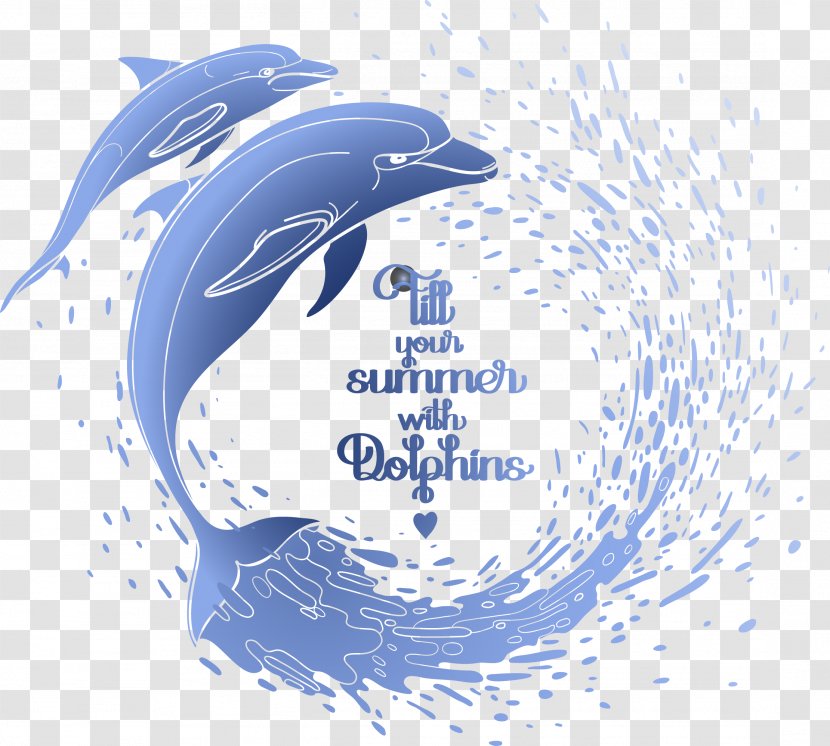Dolphin Euclidean Vector Illustration - Diagram - Paddle Transparent PNG