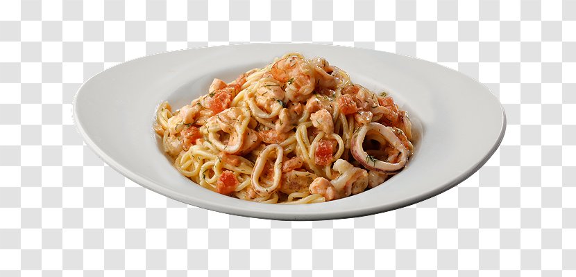 Spaghetti Alla Puttanesca Pasta Mediterranean Cuisine Taglierini Recipe - Tomato Sauce - Bar And Grill Transparent PNG