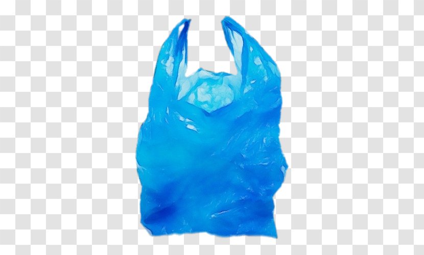 Plastic Bag Background - Supermarket - Electric Blue Water Transparent PNG