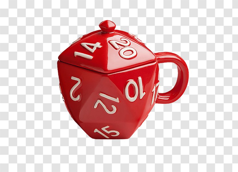 Dungeons & Dragons Critical Hit D20 12 Oz Ceramic Mug W/ Lid System Dice Transparent PNG