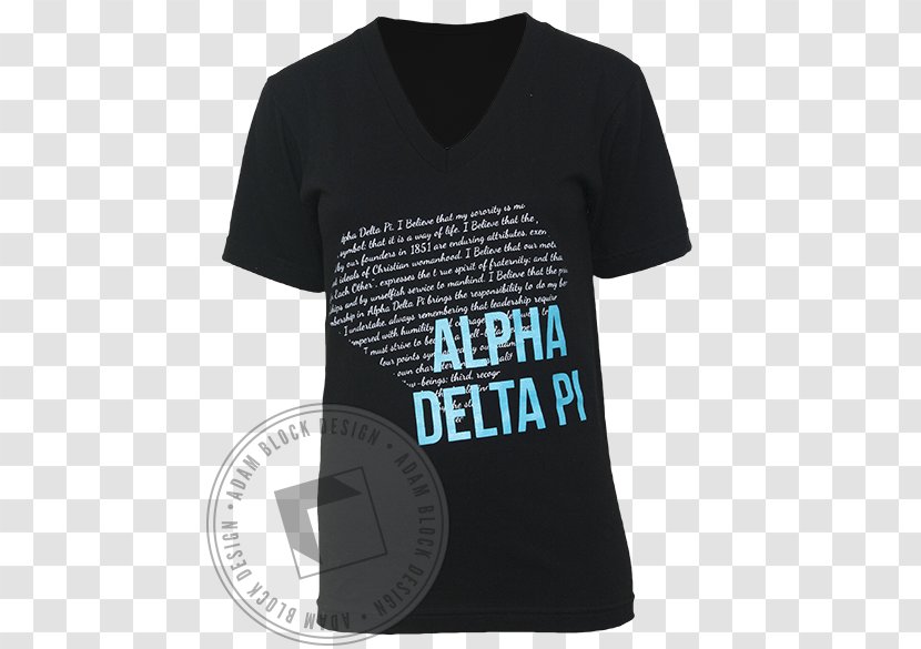 T-shirt Alpha Delta Pi Neckline - Tshirt - Diamond Word Transparent PNG