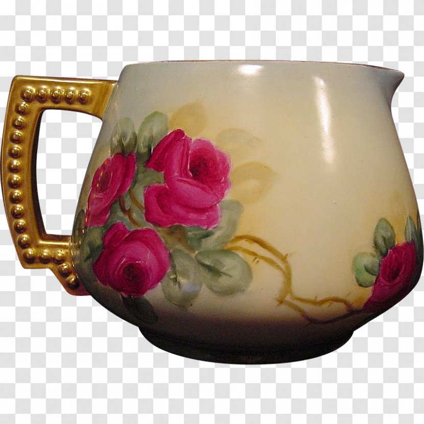 Coffee Cup Saucer Jug Porcelain Mug - Flowerpot Transparent PNG