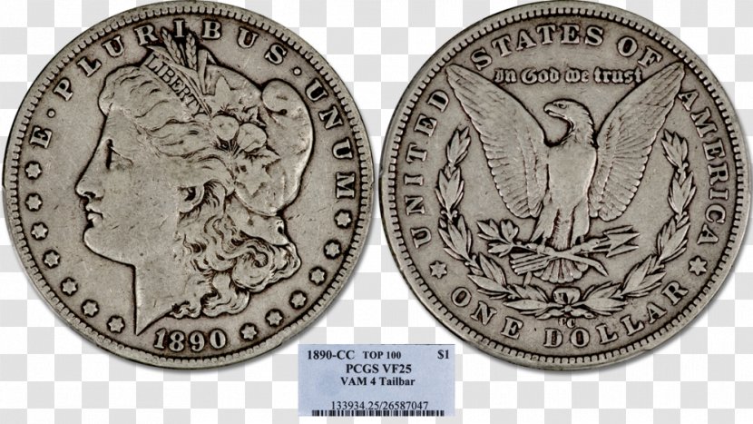 Dime Carson City Mint Silver Dollar Coin Morgan Transparent PNG