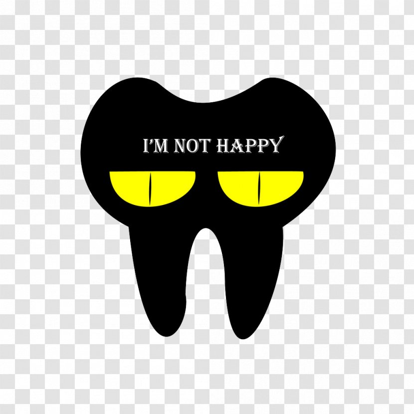 Tooth Pathology Dental Calculus Decay Cartoon - Frame - Black Teeth Transparent PNG