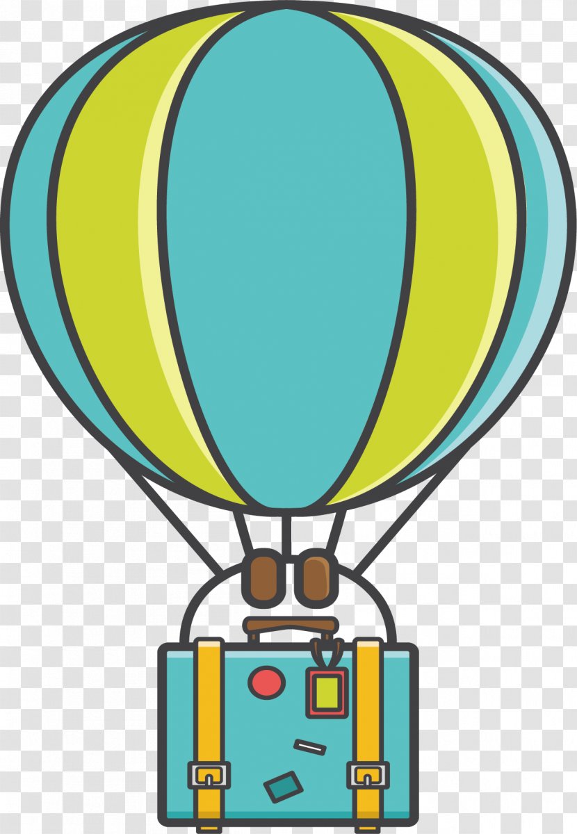 Hot Air Balloon Travel Suitcase - Visual Design Elements And Principles Transparent PNG