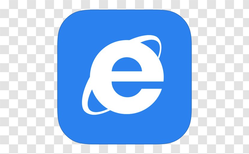 Blue Area Text Symbol - Internet Explorer 8 - MetroUI Browser Transparent PNG