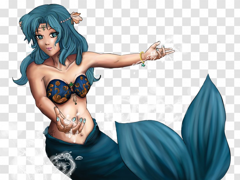 Mermaid Cartoon Muscle Microsoft Azure - Art Transparent PNG