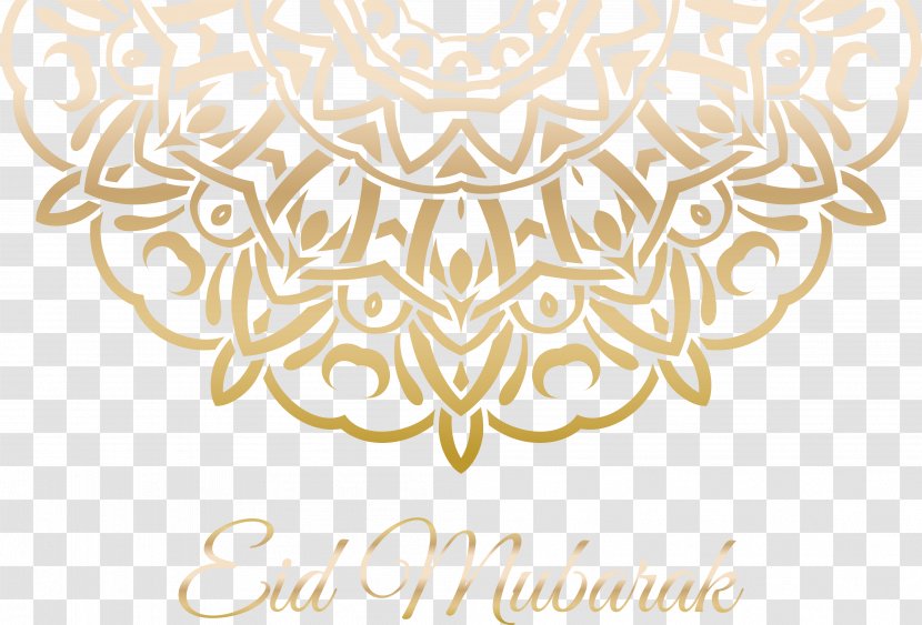 Islam - Logo - Islamic Poster Of Golden Pattern Transparent PNG