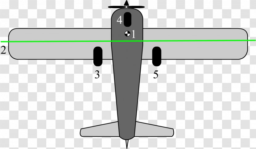 Propeller Airplane Tricycle Landing Gear - Wing Transparent PNG