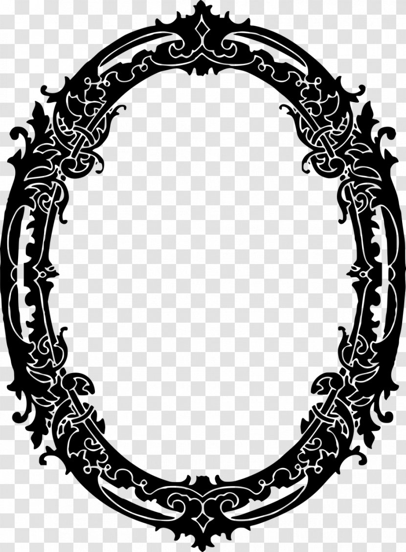 Borders And Frames Picture Black White Clip Art - Frame Gothic Transparent PNG