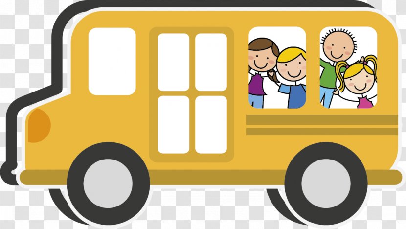 School Bus Animation - Photography - Vector Transparent PNG