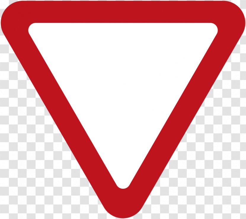 Yield Sign Traffic Stop Warning Clip Art - Triangle - Colour History Transparent PNG