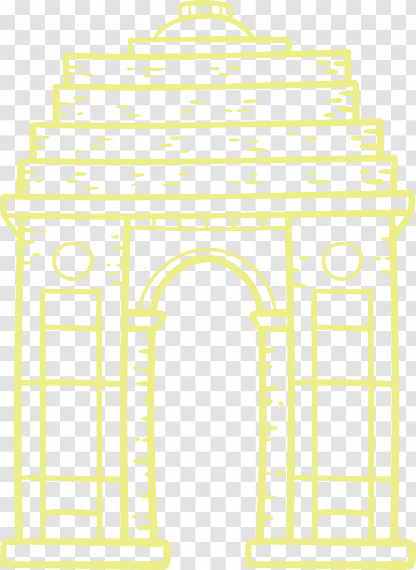 Furniture Angle Line Yellow Pattern Transparent PNG