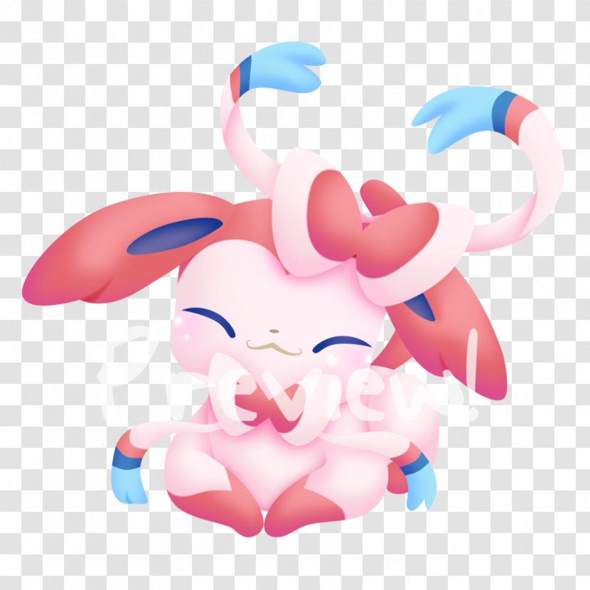 Eevee Evolution Sylveon Pokémon Glaceon - Cartoon - Pokemon Transparent PNG