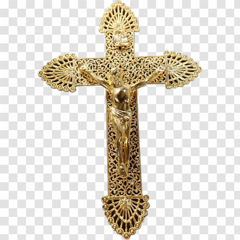 Processional Cross Crucifix Christian - Necklace Transparent PNG