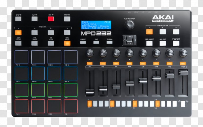 AKAI MPD232 Akai MPC MIDI Controllers Musical Instruments - Tree Transparent PNG