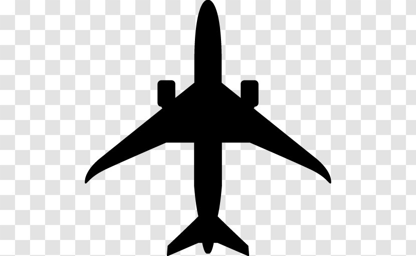 Airplane Silhouette Aircraft - Boeing 787 Transparent PNG