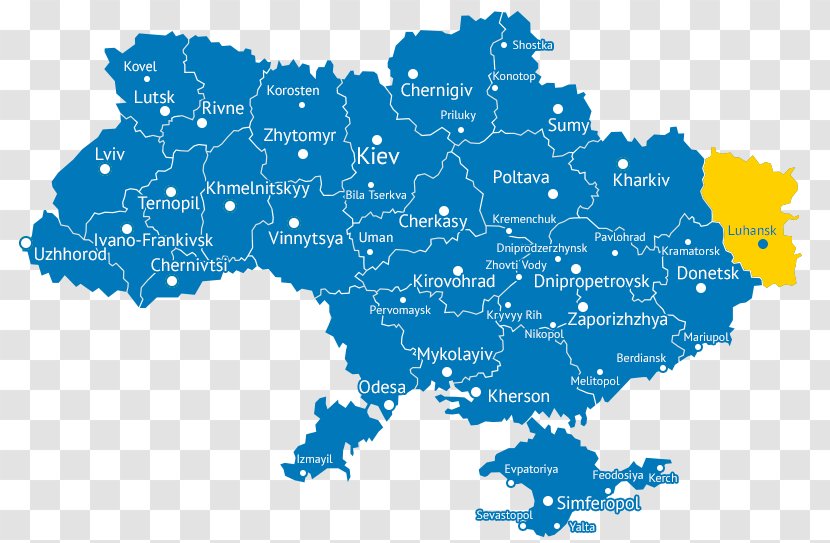 Ukraine Vector Map - Drawing Transparent PNG