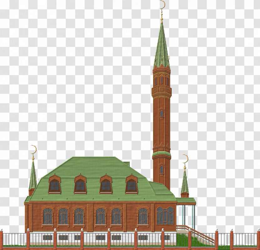 Qolşärif Mosque Wooden Minaret Islam - Steeple Transparent PNG