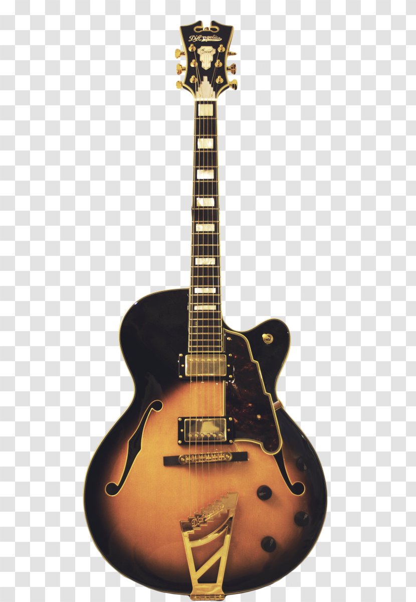 Acoustic Guitar Bass Acoustic-electric Gibson ES-335 - Silhouette Transparent PNG