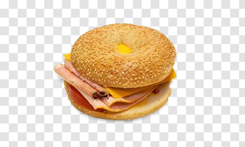 Breakfast Sandwich Ham And Cheese Cheeseburger Bagel Transparent PNG