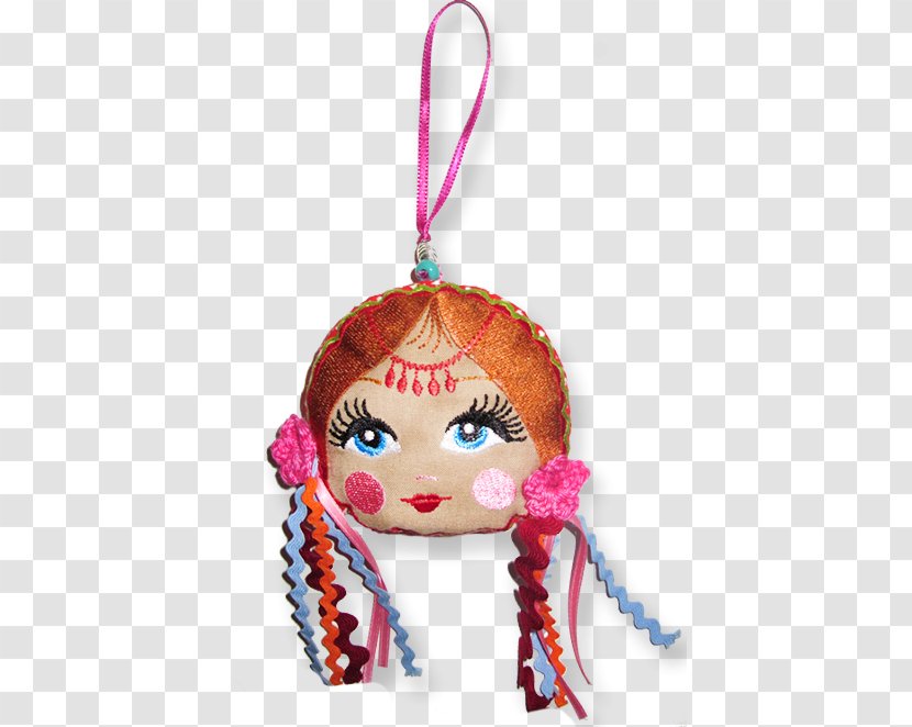 Christmas Ornament Doll - Embroidery Hoop Transparent PNG