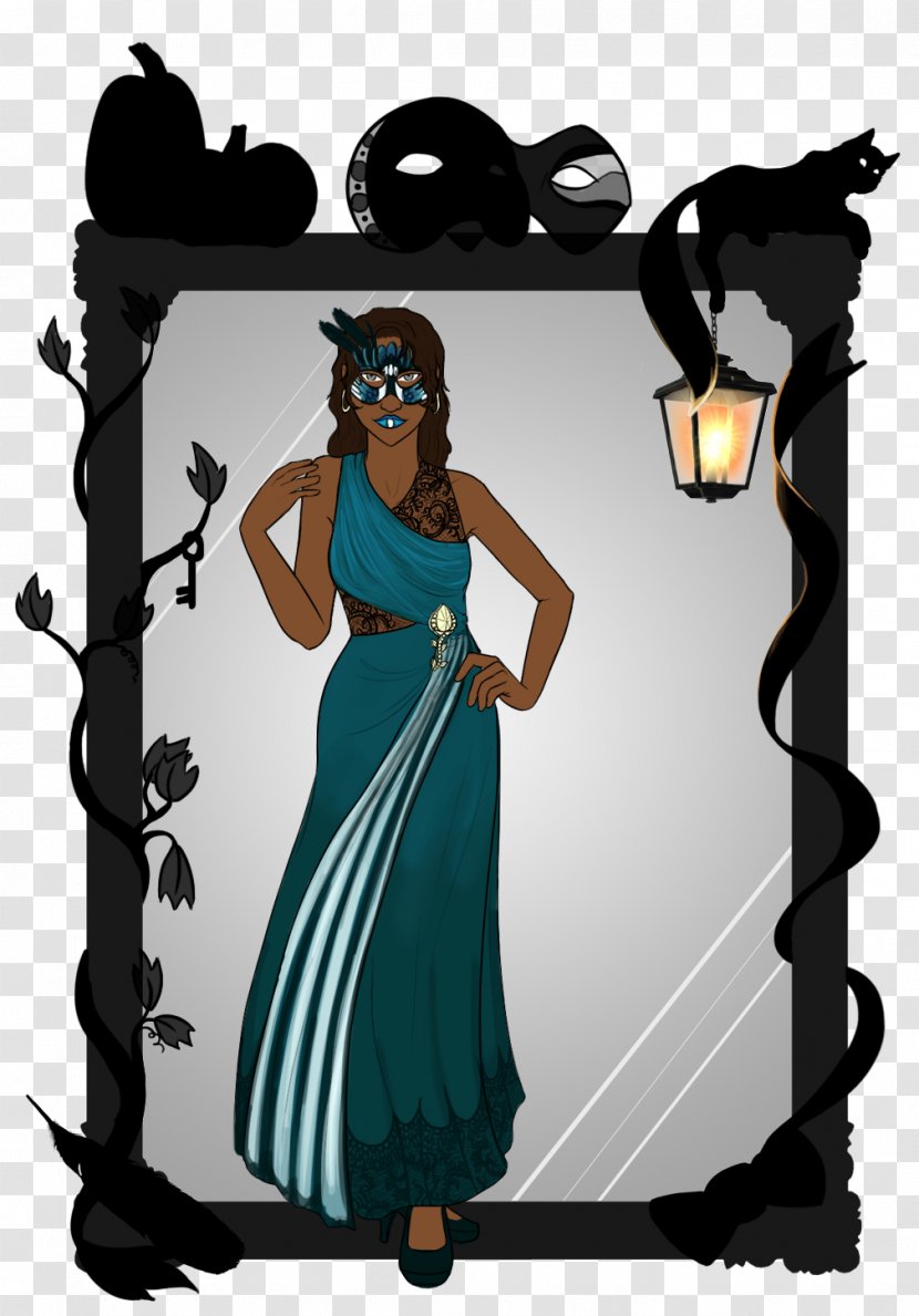 Teal Legendary Creature Clip Art - Masquerade Ball Transparent PNG