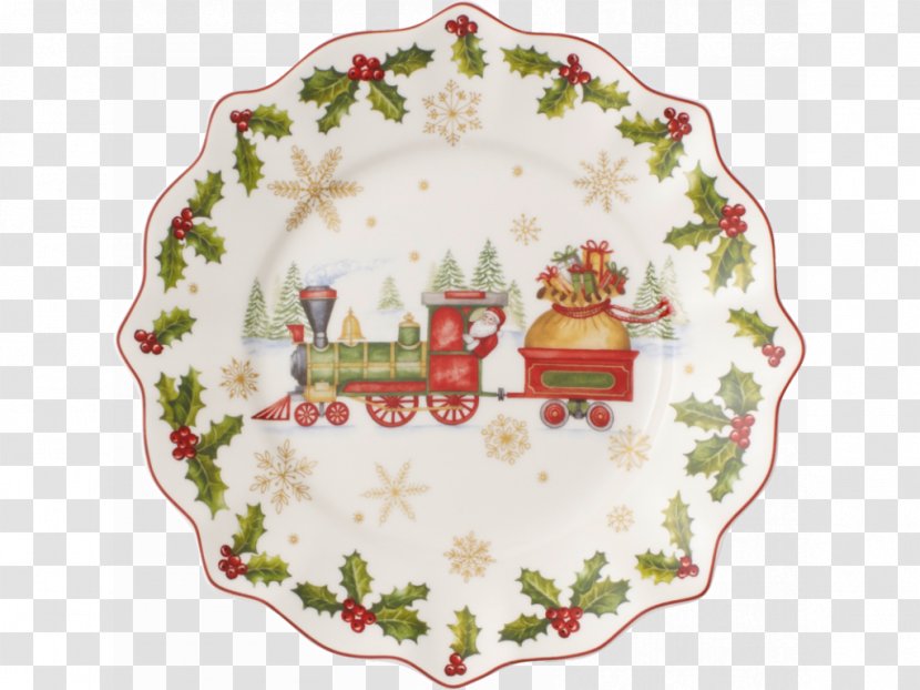Villeroy & Boch Christmas Porcelain Plate Bomboniere Transparent PNG