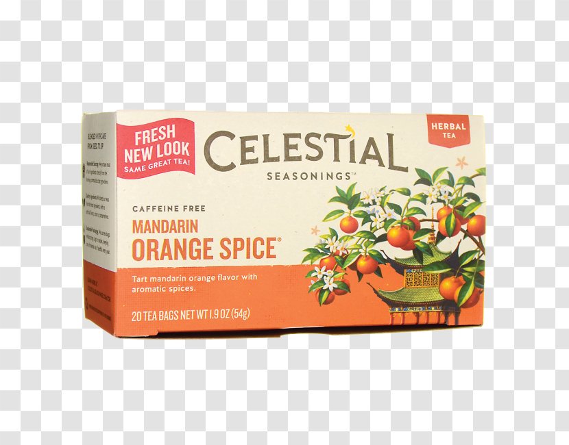 Herbal Tea Masala Chai Indian Cuisine Celestial Seasonings - Mandarin Orange Transparent PNG