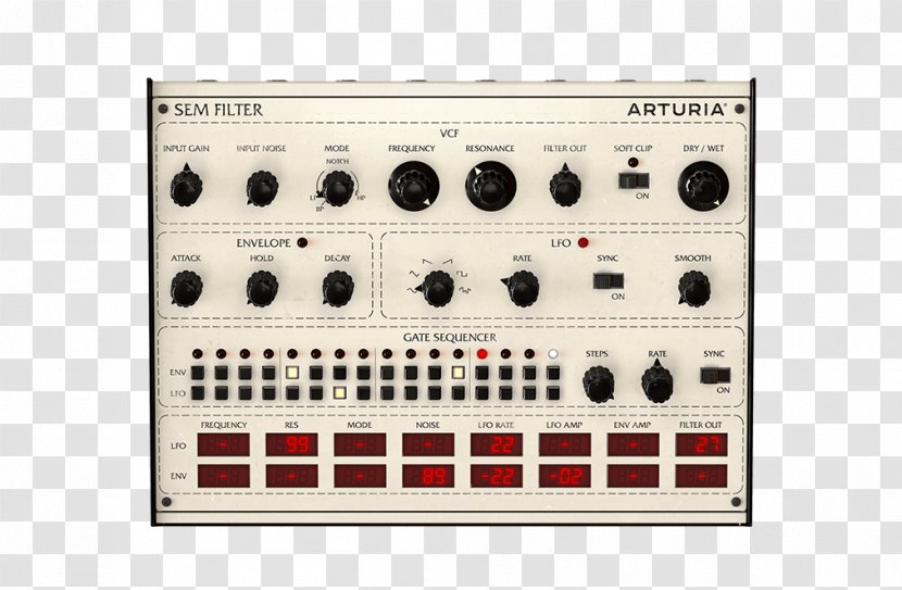 Arturia Yamaha CS-80 ARP 2600 Preamplifier Sound Synthesizers - Recording Studio - Musical Instrument Transparent PNG
