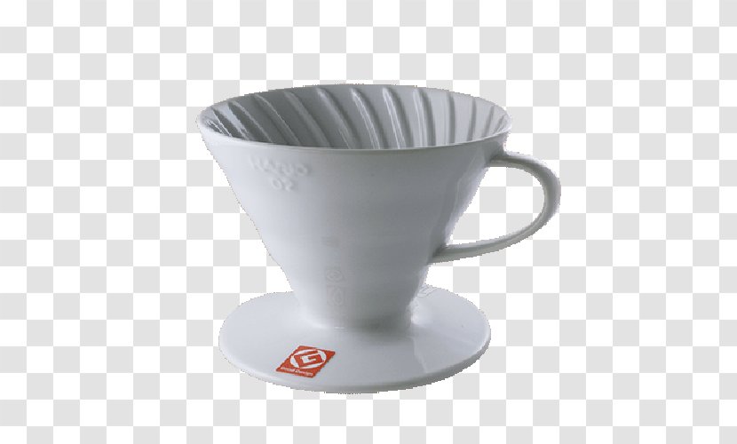 Coffee Cup AeroPress Hario V60 Ceramic Dripper 01 Cafe - Drinkware Transparent PNG