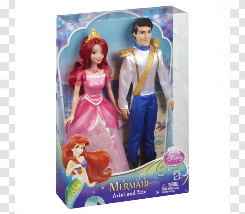 Ariel The Prince Disney Princess Doll Barbie - Little Mermaid Transparent PNG
