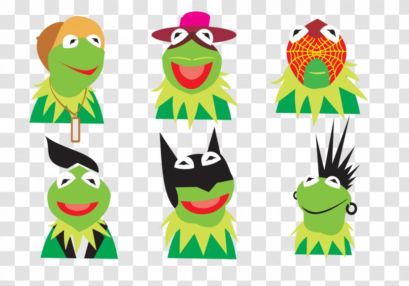 Kermit The Frog Chameleons Lizard Clip Art - Amphibian - Cartoon Chameleon Character Transparent PNG