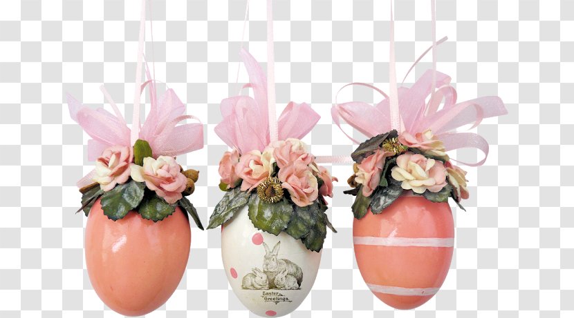 Floral Design Easter Egg Vase Clip Art - Web Page Transparent PNG