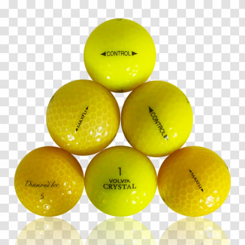 Golf Balls Yellow Purple - Ball Transparent PNG