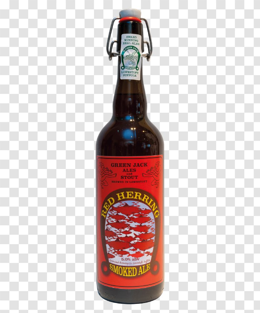 Ale Beer Bottle Glass - Smoked Herring Transparent PNG