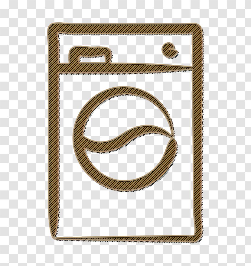 Hand Drawn Icon Laundry Machine - Washing Washer Transparent PNG