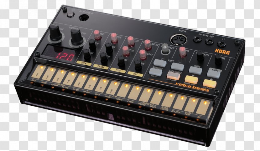Drum Machine Korg Electribe Sound Synthesizers Analog Synthesizer - Tree - Musical Instruments Transparent PNG