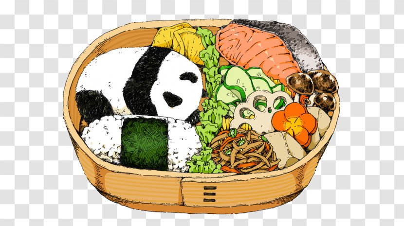 Bento Giant Panda Food Illustration - Cuisine Transparent PNG