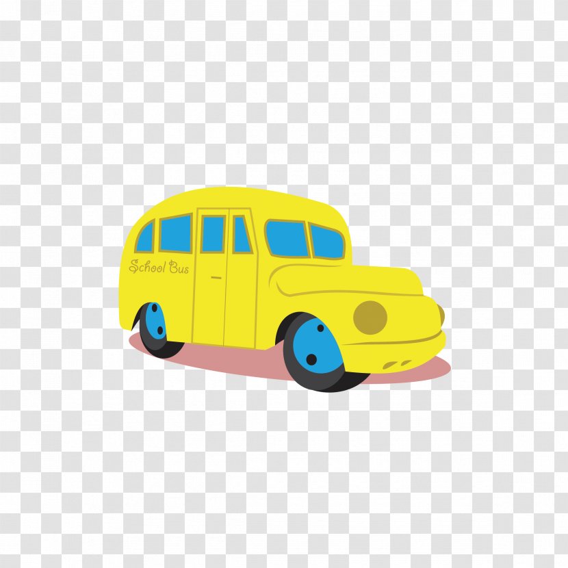 Bus Cartoon Drawing - Vehicle - School Pictures Transparent PNG