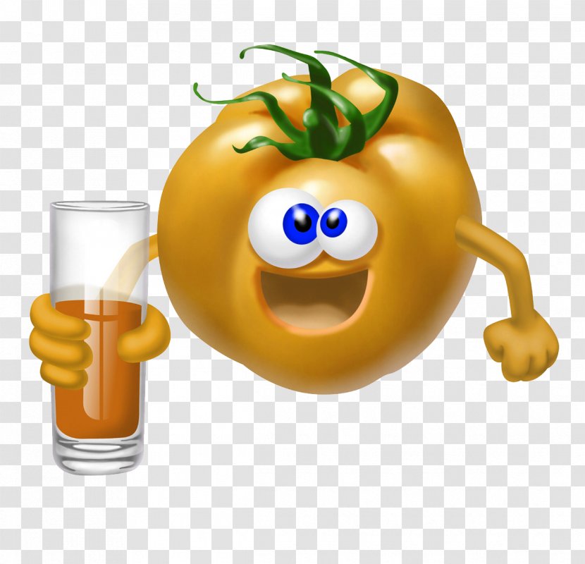 Orange Juice Fruit High-definition Video - Food - FIG Cartoon Yellow Tomatoes Transparent PNG