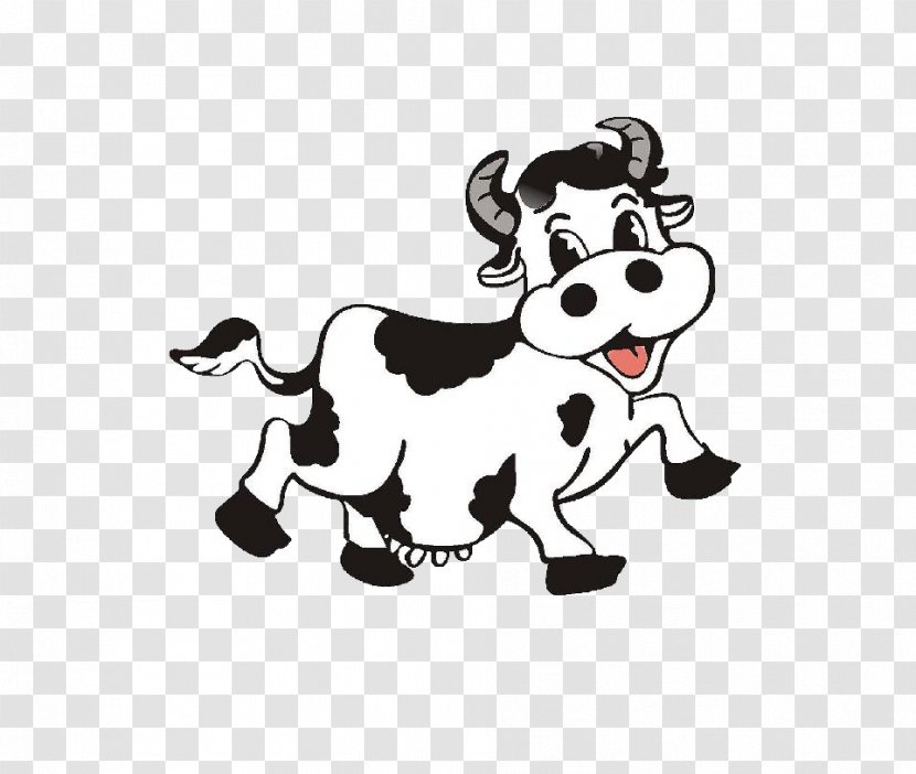 Cattle Milk Cartoon - Dairy Cow Transparent PNG