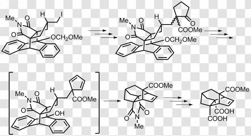 Molecule Paper Methyl Group - Cartoon - Tree Transparent PNG