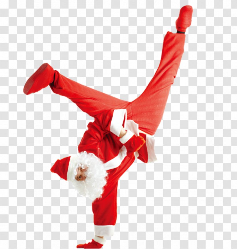 Santa Claus Street Dance Breakdancing Studio - Christmas - Creative Transparent PNG