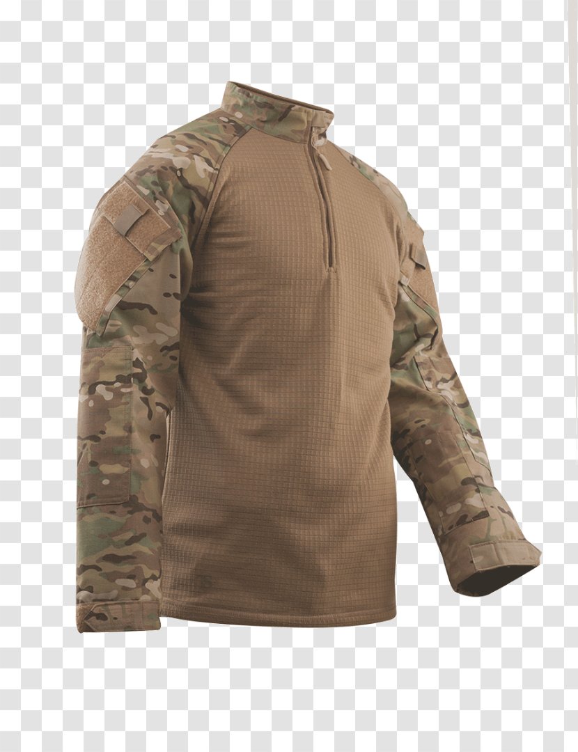 T-shirt Army Combat Shirt MultiCam Uniform Clothing - Beige Transparent PNG