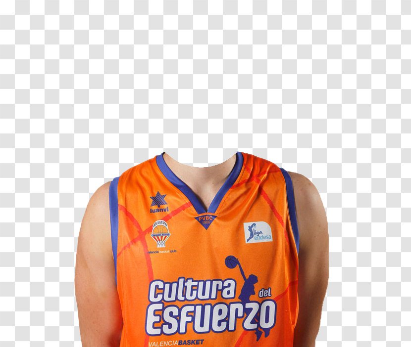 Valencia BC Basketball Player Liga ACB Jersey - Tshirt - Basquet Transparent PNG